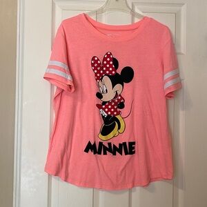 Disney Coral Tee with Minnie Mouse Logo sz 1X
